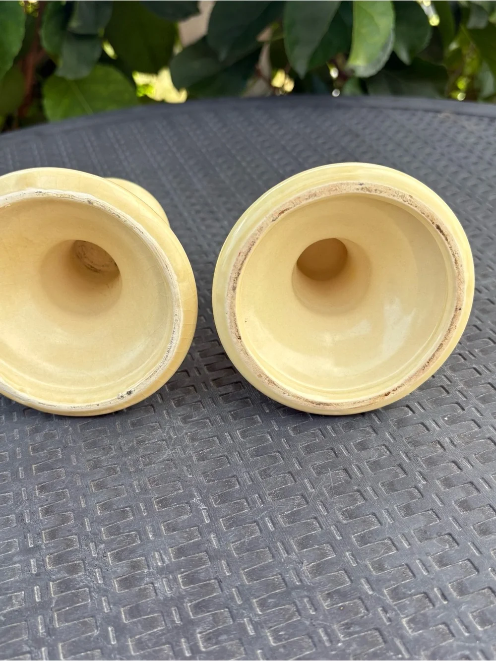 VTG Phaltzgraff Village Candlestick Holders - Pair